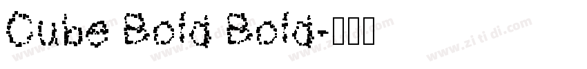 Cube Bold Bold字体转换